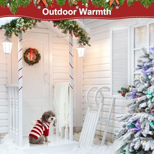 Hundepullover Rot Kleidung für Kleine Hunde Welpen Weste Hundeshirts für Kleine Hund Dehnbarer Pullover Hund Hundepulli Mit Kapuze XL