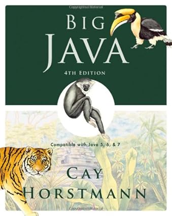 Big Java: Compatible with Java 5, 6 and 7: Horstmann, Cay S ...