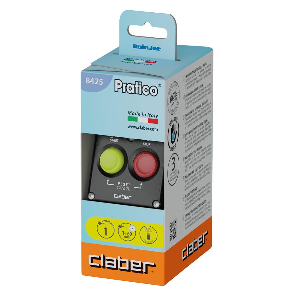 Claber Aquauno Pratico programmateur arrosage automatique une voie