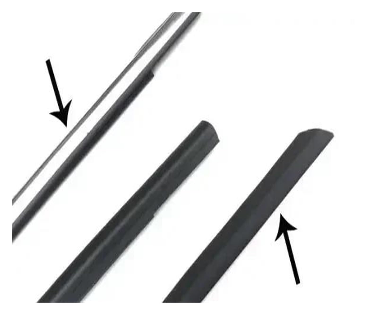 per Toyota per 4Runner 75711-35011 2009-2020 Guarnizione Protettiva per vetri Laminata Esterna Nera o cromata 4 Pezzi Guarnizione in Gomma per finestrino e portiera Auto