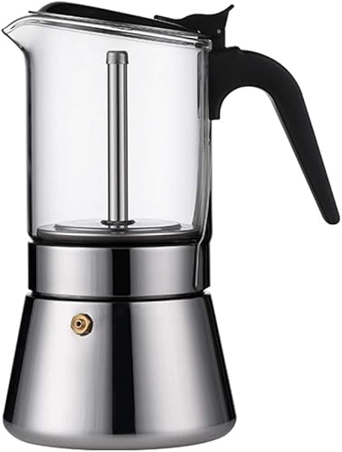 Máquina de café expreso comercial clásica Moka Pot para estufa, cafetera italiana, cafetera para estufa, cafetera expreso, cafetera moca adecuada