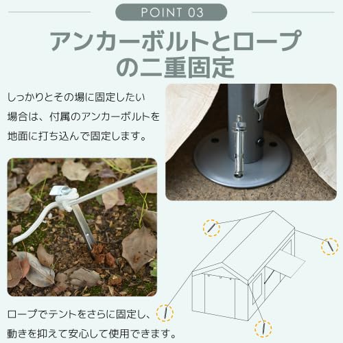 Amazon.co.jp: BTM テント車庫テント ガレージテント 3×6m UV