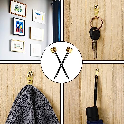 Image of 40 Pcs Picture Hanging Nails Small Picture Frame Nails Large Picture Frame Wall Hangers Picture Hanger Nails Photo Frame Hanging Nails