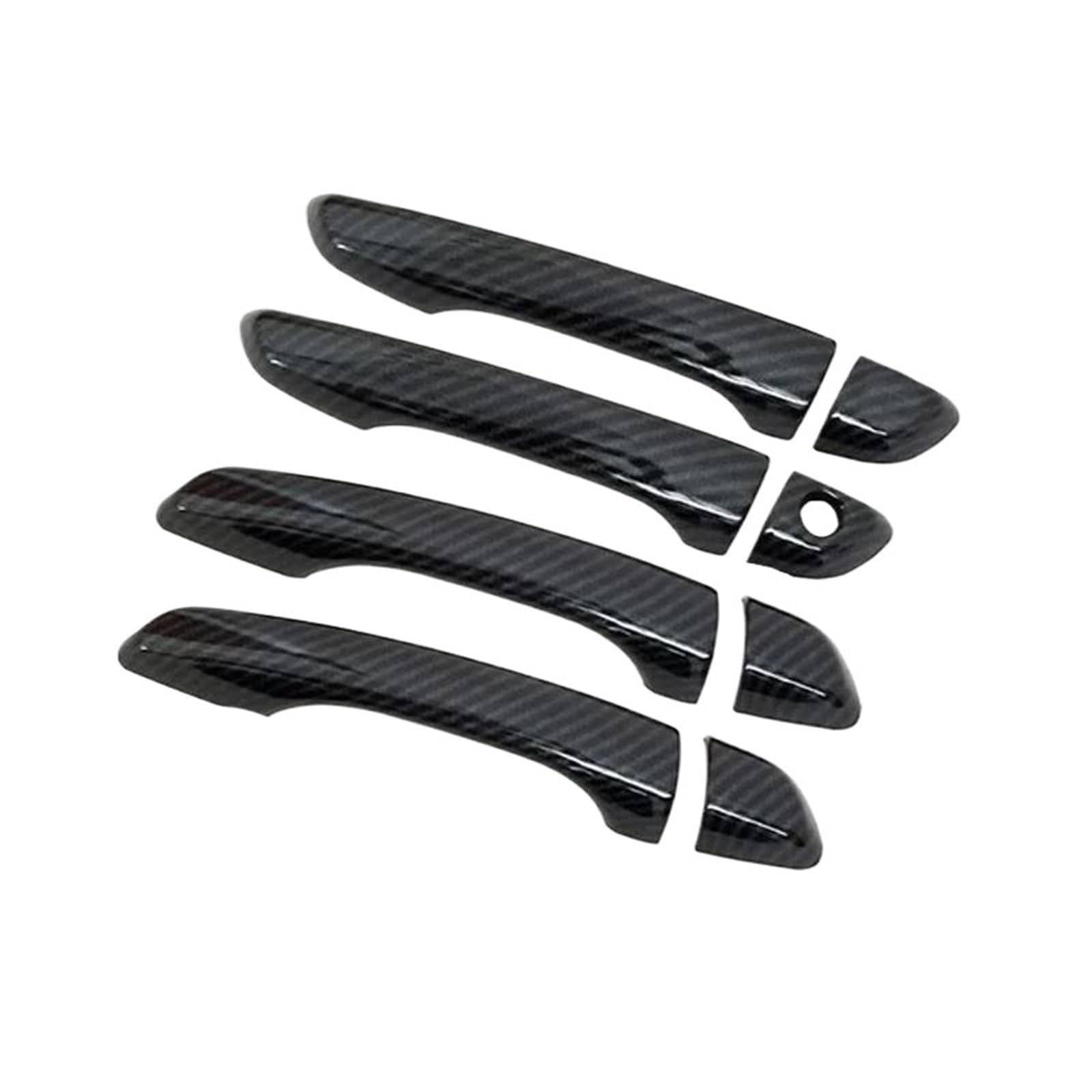 GETPZPZHMQ Boot Mat Liner Tray for Opel for Vauxhall for Corsa F for 2020-2023 LHD Car Door Handle(Carbon Fiber)