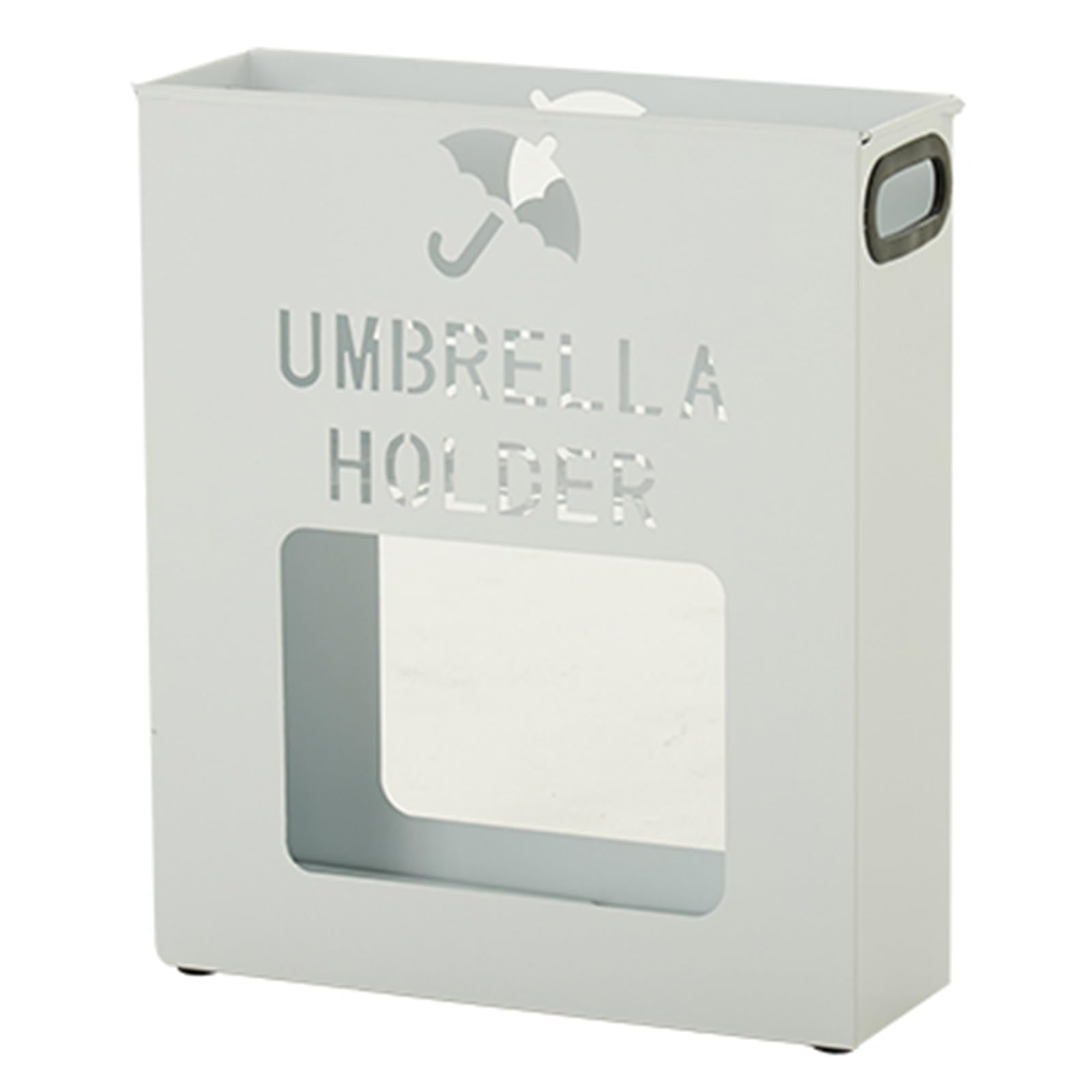 Porte-parapluies rectangulaire en métal pour entrée et couloir de maison