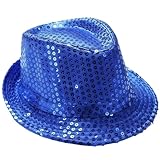 MUNSKT Gorras de jazz con purpurina, sombrero de lentejuelas para adultos, sombrero de lentejuelas para fiesta, sombrero de lentejuelas hip hop para despedida de soltera, espectáculos de baile