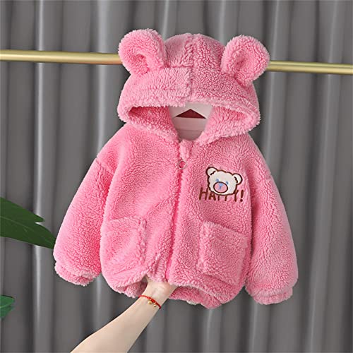 Baby Boy Jacket Newborn Infant Girl Zipper Hooded Warm Coat Winter Long Sleeve Solid Outerwear 0 to 3T4