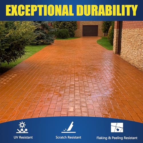 Shabebe SBB-SEALER-2GAL Stone Sealer-2 Gallon, Wet Look Natural Stone Sealer With 2X Gloss Protection, Long-Lasting Color Enhancer Concrete & Paver Sealer For Outdoor & Indoor Floor, Brick, Driveways thumb #4