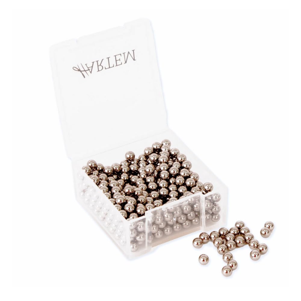 Hartem - Bolas de Acero Inoxidable | Pack de 400 Unidades para Mezclar Pinturas Acrílicas de Modelismo y Aerógrafo | Bolas para Agitador de Pintura y Esmalte | 3 mm (0.12")