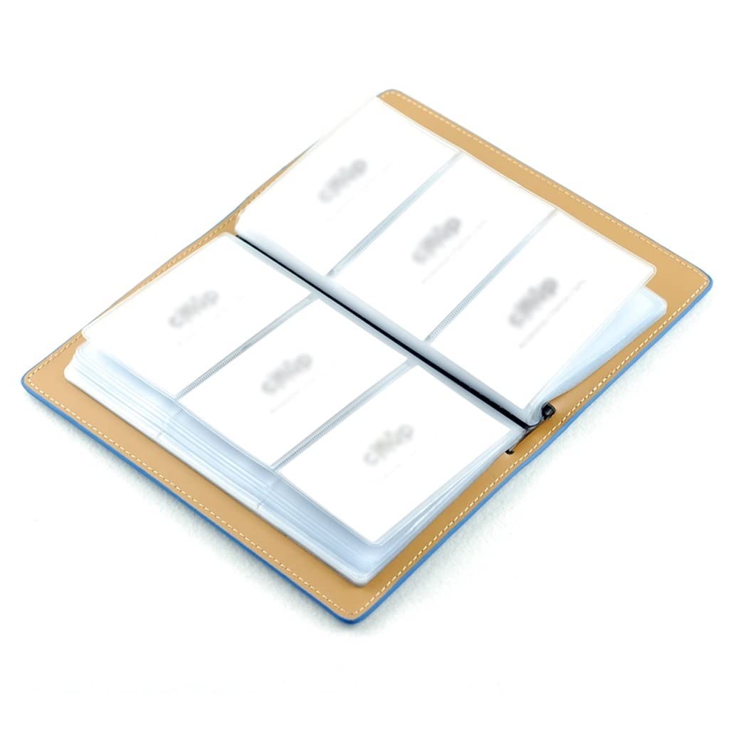 ESTELAR Etui na wizytówki dla mężczyzn, etui na wizytówki, męskie etui na wizytówki, duża pojemność, damska wizytówka, biuro, wizytówki, kolekcja, książka, organizer na wizytówki, a