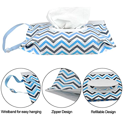 Yuntop 203680 3 Pack Baby Wipes Dispenser Portable Wet Wipe Dispenser Bag Reusable Travel Baby Wipes Container Refillable Wet Wipe Carrying Case Holder For Diaper Bag Lightweight Travel Wipes Dispenser Cases thumb #3