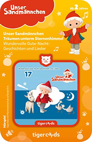 tigermedia tigercard Sandmännchen Folge 17 Träumen unterm Sternenhimmel Einschlaf Geschichte Kinder tigerbox Hörbox Hörspiel Hörbuch Kindermusik, Orange
