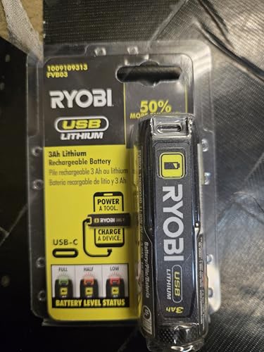 RYOBI USB Lithium 3.0 AH Lithium-ION Rechargeable Battery FVB03