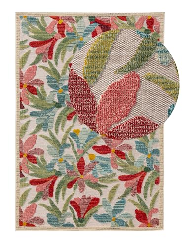 benuta Nest Noelia Tapis d'intérieur et d'extérieur, multicolore, 200 x 290 cm, résistant et facile d'entretien, rectangulaire, pour balcon, terrasse,...