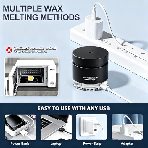 Image of Nose Wax Kit, 120g Nose Hair Wax Kit for Men & Women, Painless Nose Hair Removal with USB Fast Heat, Smart Constant Temp, 40 Applicators, Wooden Sticks, After-Wax Wipes and Moustache Guards 20-25 Uses