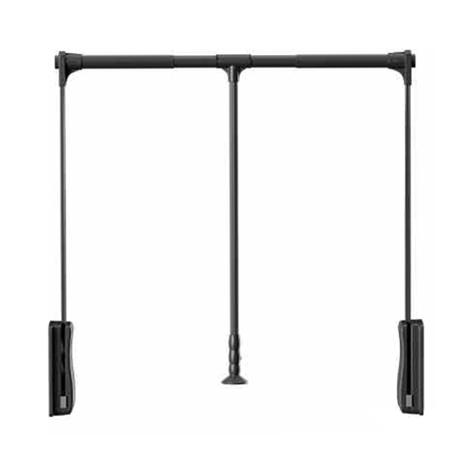 AYCDL Home with Soft Return Wardrobe Rail,550-1250mm Adjustable,Weight Capaci 20KG,for Hanging Clothes,Brown-550-700mm