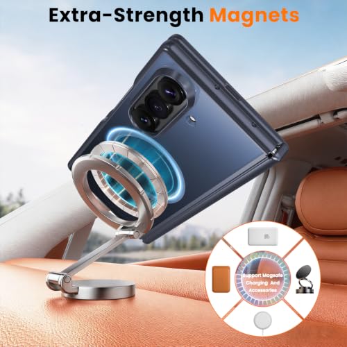 Image of WRJ for Samsung Galaxy Z Fold 8 Ultra Case Built-in Screen Protector,Blue
