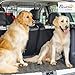 PawHut Hundegitter Auto Universal Kofferraumgitter Verstellbare Breite Hundeschutzgitter Auto Barriere Trenngitter für Hunde aus Stahl Schwarz 93-150 x 42 cm