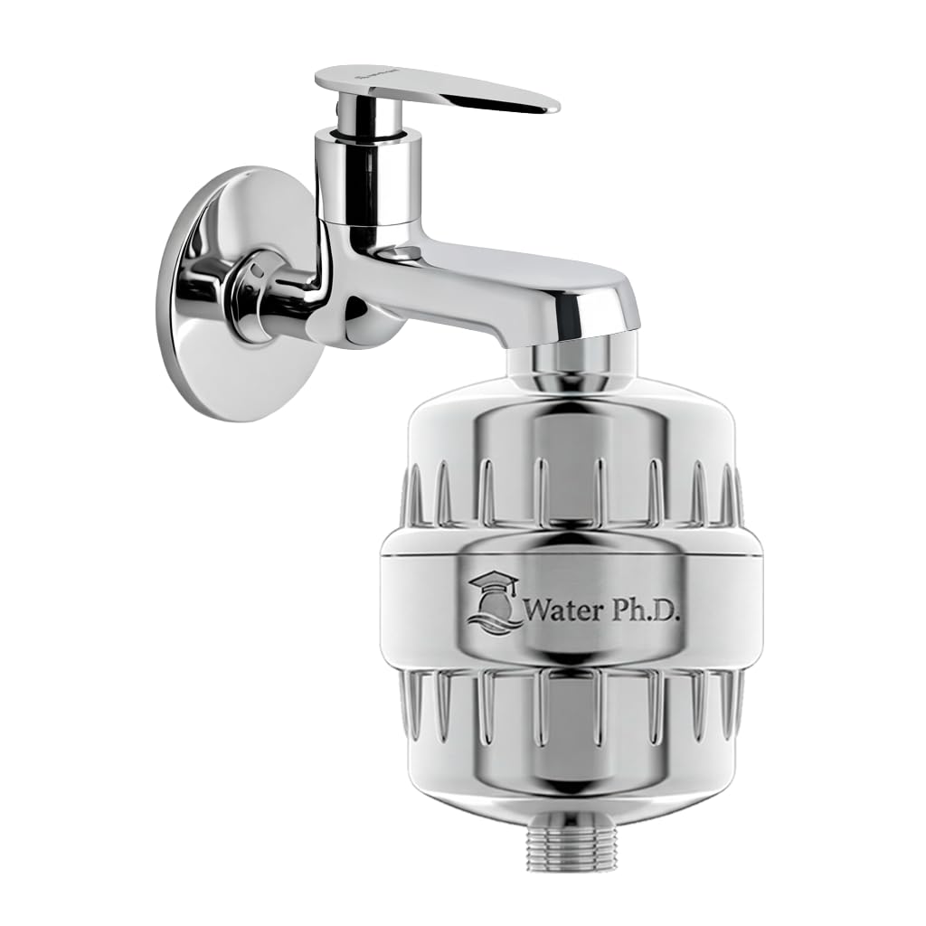 Premium Vitamin Filter for Shower and Tap | Hard Water Helpful | Balancing the pH level | Product of Korea (Only Filter Body x 1)-image-34