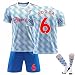 Produktbild Fußballtrikot-Set für Jungen Trikot-Set Fußball Trikots 2021/22, Nr.30 Sporttraining T-Shirts und Shorts für Kinder, Fußballtrikot-Set