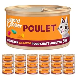 Edgard & Cooper Huhn Pastete Adult Katzenfutter 18er