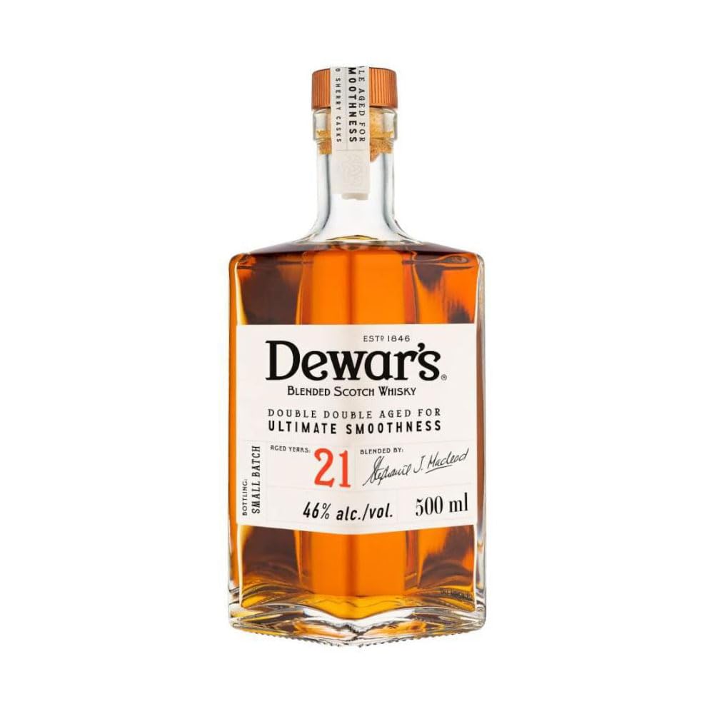 Amazon.co.jp: デュワーズ ダブルダブル 21年 46度 500ml[ バカルディ