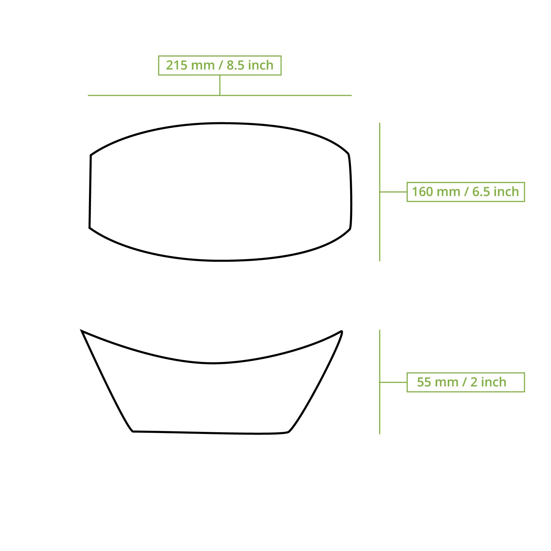 BIOZOYG Bandeja de cartón para snacks 500 unidades 800 ml, 21,5 x 16 x 5 cm marrón Â- Snackbox con recubrimiento PE Â- Barquetas para patatas fritas, tapas, postres, finger food Â- Platos desechables
