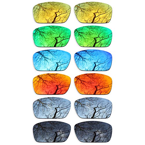 ToughAsNails Set of 6 Polarized Replacement Lenses for Oakley Fuel Cell OO9096 Pack-BSF62