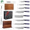 FULLHI-13pcs-gift-box-Knife-Set-with-Magnetic-Knife-Block-HolderCutting-Boardskitchen-Scissorsturkey-forksharpening-rodKitchen-Knife-Set-First-choice-for-gift-giving-Purple-Resin FULLHI 13pcs gift box Knife Set with Magnetic Knife Block Holder,Cutting Boards,kitchen Scissors,turkey fork&sharpening rod,Kitchen Knife Set First choice for gift giving (Purple Resin)