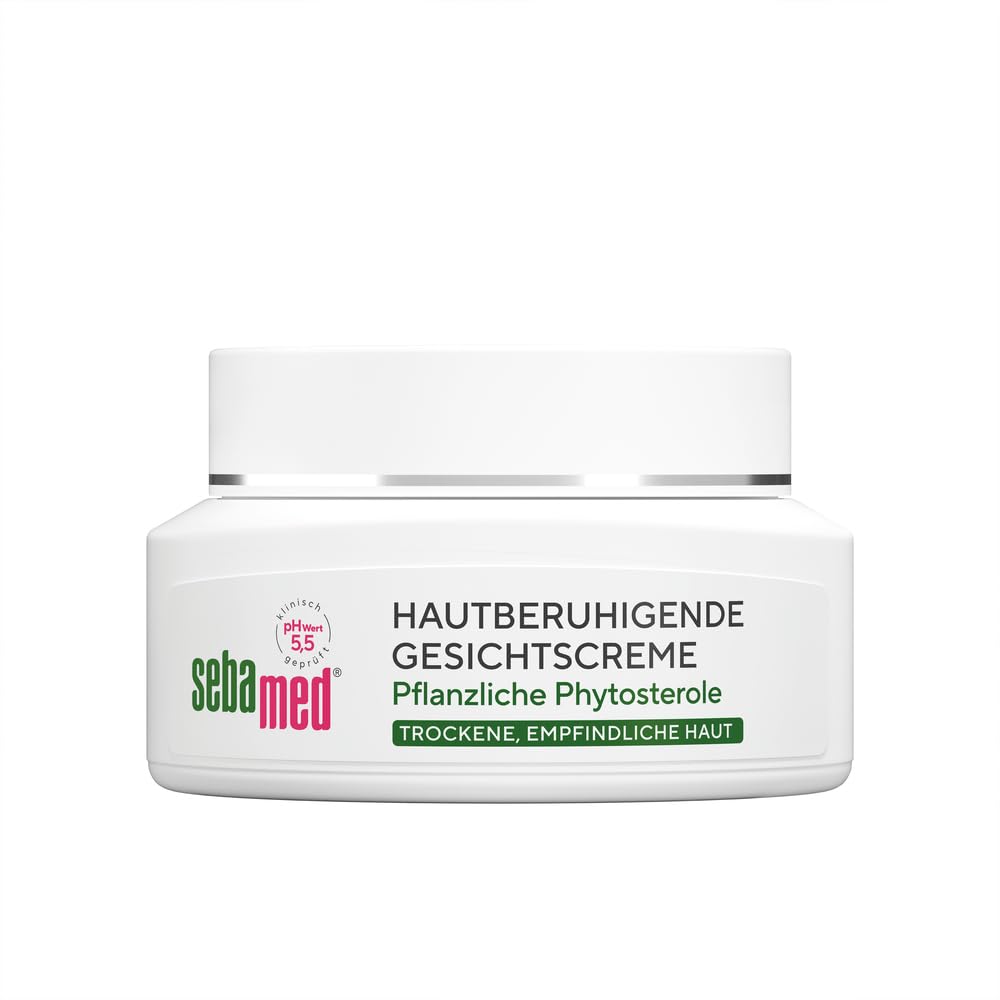 Sebamed Hautberuhigende Gesichtscreme Trockene Haut 50 ml, beruhigt die empfindliche Haut, lindert Spannungsgefühle und Juckreiz, Schutz vor dem Austrocknen, für Damen und Herren