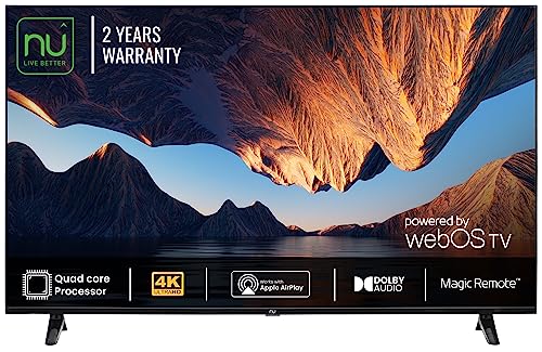 Nu 165 cm (65 inch) Premium Series 4K Ultra HD WebOS Smart LED TV LED65UWA1 (Black)