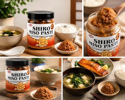 Image of Flavoma Shiro Miso Fermented Light Soybean Paste, 500g [ White Soybean Paste | Preservative-Free | Japanese Style | Perfect ingredient for Korean, Japanese, Chinese & Pan Asian dishes ]