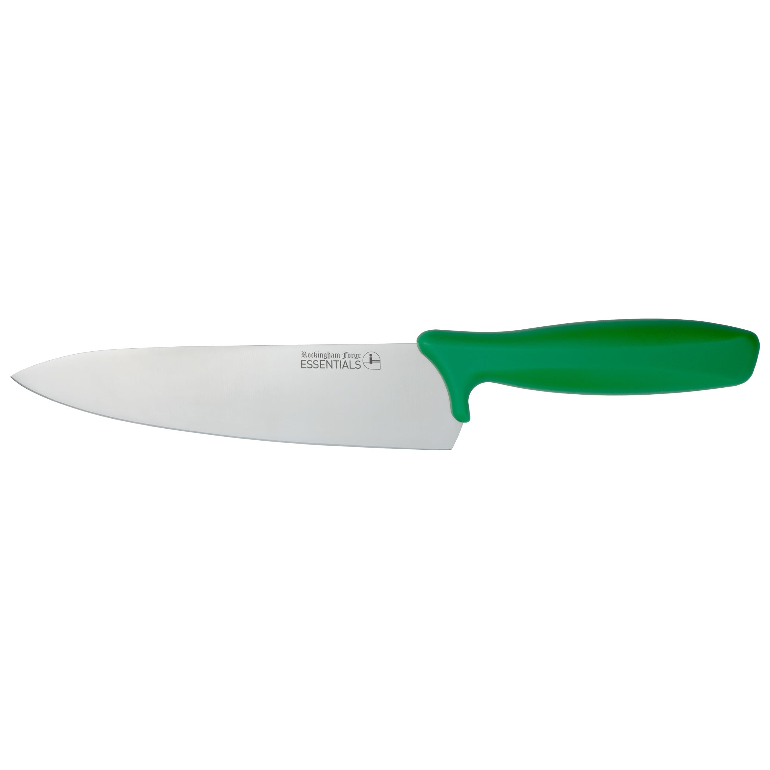 Rockingham Forge Essentials Green Handle Chef’s Knife 20cm for Salad & Fruit - Coloured Knives for Food Hygiene, Allergen and Intolerance - Colour Coded Stainless Steel Kitchen Knives