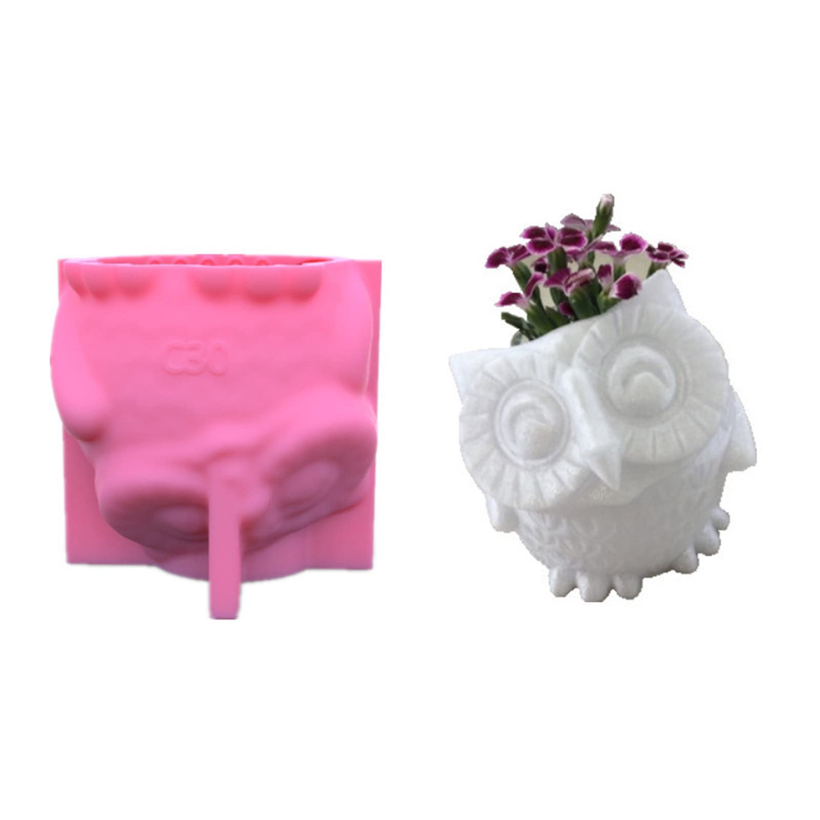 NICOLE Moules En Silicone En Forme De Chouettes Pour Pot De