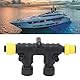 MultiPort T-Stecker für NMEA 2000, 2 Ports T-Stecker T-Stecker Bootszubehör IP67 Stabile Verbindung aus Hochwertigem ABS-Material mit 5-poligem Stecker für Lowrance Simrad B G