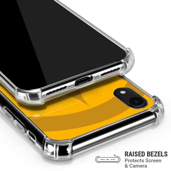 Skinit Clear Phone Case Compatible with iPhone XR - Officially Licensed NFL Pittsburgh Steelers Double Vision Design