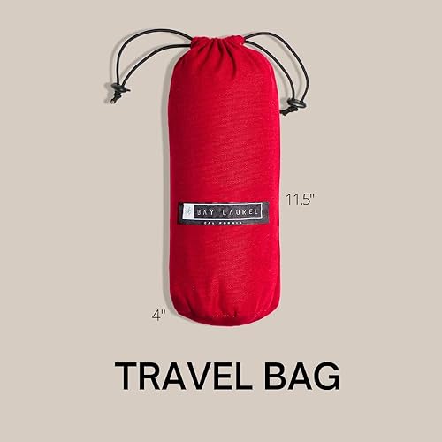 Miniatura 2 de BAY LAUREL Toalla de playa turca con bolsa de viaje, 39 x 71 pulgadas, secado rápido, sin arena, ligera, grande, toalla de playa turca, toalla de