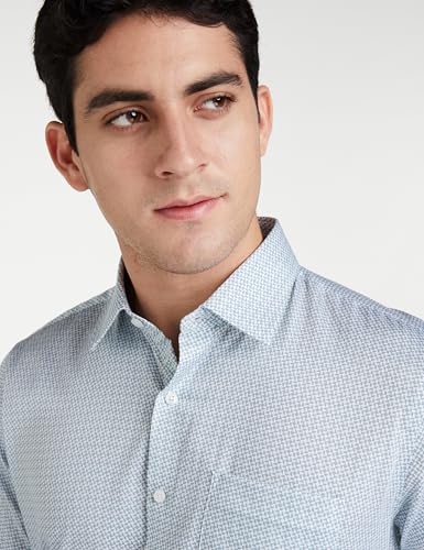 Image of Van Heusen Formal Printed Shirt for Men| Premium Cotton| Full Sleeves| Slim Fit |Breathable Fabric