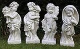 Statuen Putten Vierjahreszeiten Frühling, Sommer, Herbst und Winter 4-er Satz Gartenfiguren stehend