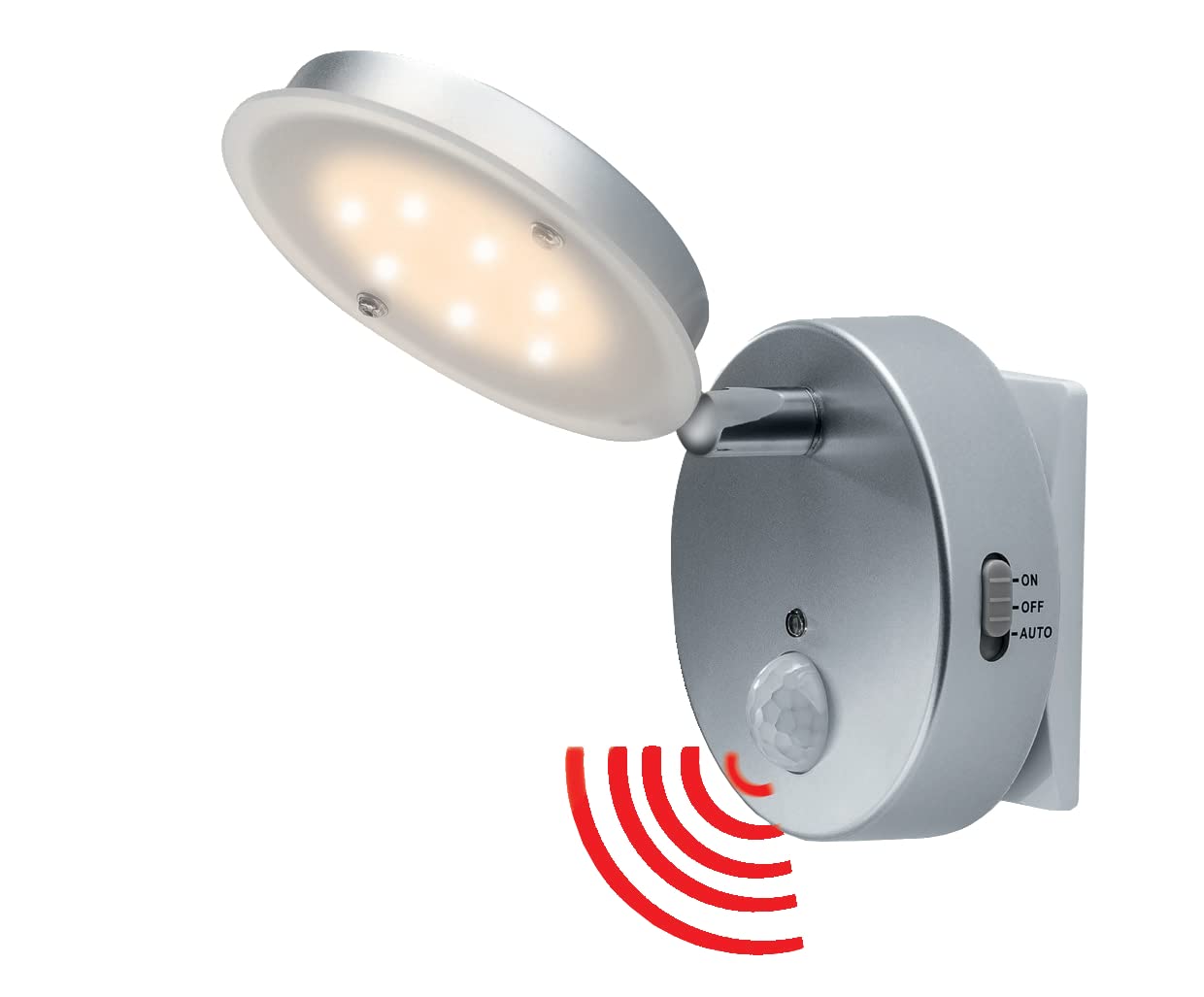 Trango 2er Pack 2636-026 Sensor LED Nachtlicht *NITE* in Weiß mit Automatikfunktion direkt 230V mit Bewegungssensor I Sicherheitslicht I Steckdose Lampe I Wandlampe I Orientierungslicht I Nachtlampe