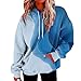 GOFULY Graphic Hoodies Long Sleeve Drawstring Sweatshirt For Women Gradient Color Fall Pullover Sweaters For Women Hoodie Fashion Winter Sweatshirts For Women Trendy Graphic With Pocket Royal Blue 5X