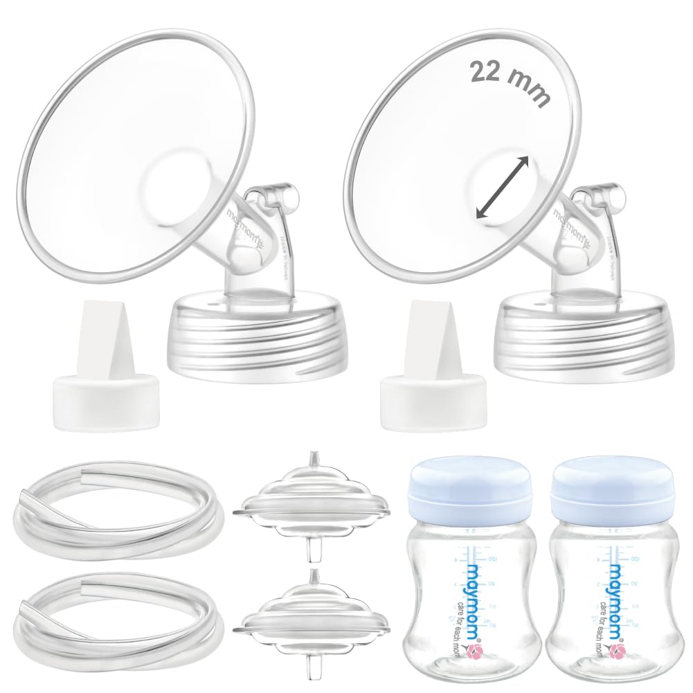 Maymom Pump Parts Compatible with Spectra S2 S1, 22mm Flange Valve Tube Bottle Backflow Protector, Not Original Spectra S2 Replacement Pump Parts