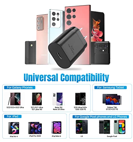 Galaxy S23 S22 Usb C Charger Block 25W Pd Super Fast Charger Type C Wall Plug Adapter Quick Charging For Samsung Galaxy S23/S22/S21/S20/Z Fold 3 5G/Z Fold 4/Note20/Iphone 14/Ipad/Tablet B08R72H6Pp #TOP3