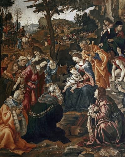 Tableaux Modernes Adoration des Mages en haute définition Toile haut de gamme San Donato
