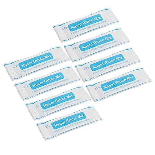KOCKSHION Mezcla para Enjuague Nasal 40 Sobres Caja, Sal Finamente Molida para Limpieza y Cuidado Nariz en Niños y Adultos, Uso Seguro y Práctico