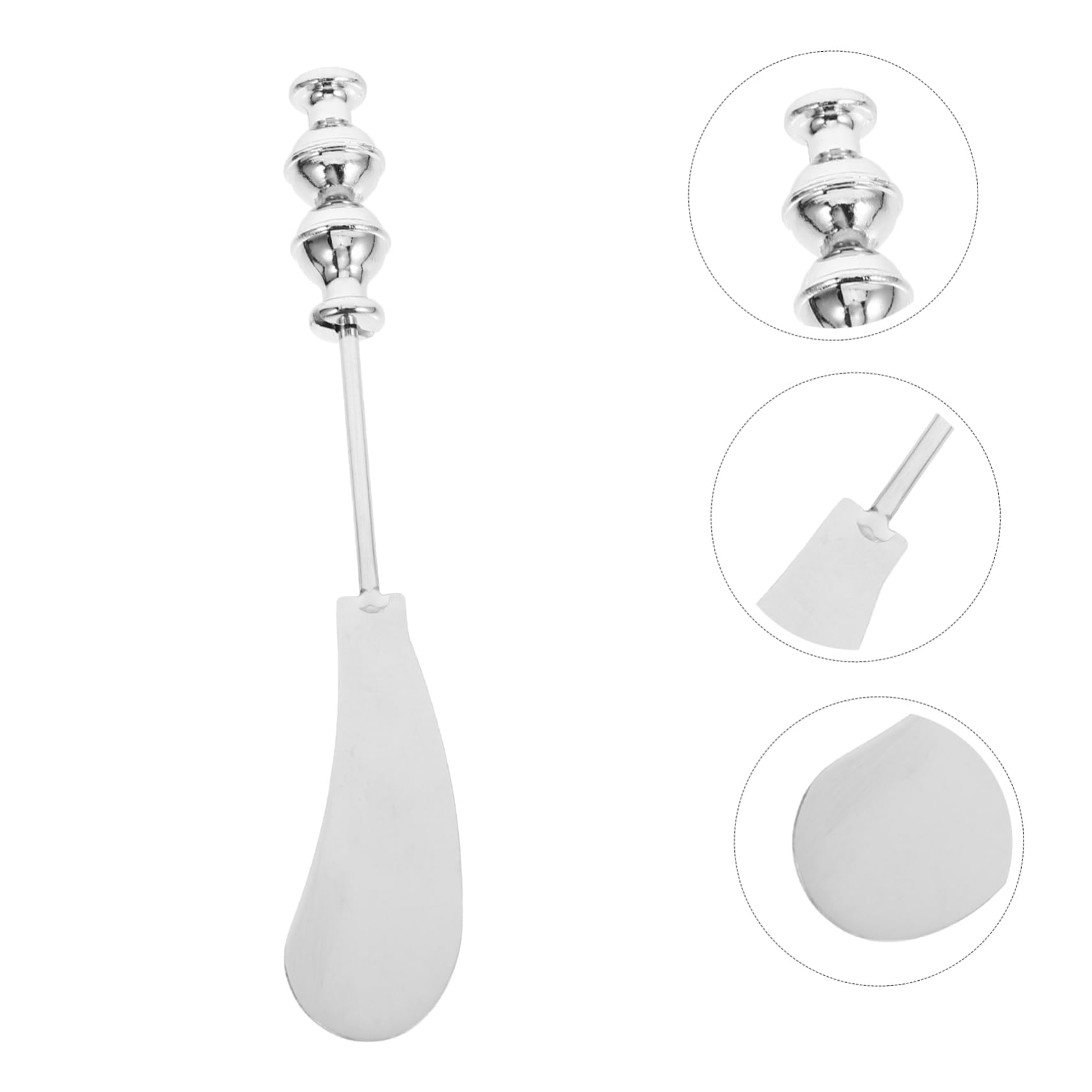 GRIRIW Butter Knife Bread Knife Trowel Jam Face Spatula Scraper Cheese Convenient Butter Spreader Kitchen Essentials Household Butter Spatula Home Accessory Silver Stainless Steel