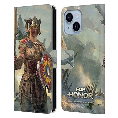 Étui For Honor Valkyrie iPhone 14 Plus protection cuir avec porte-carte intégré