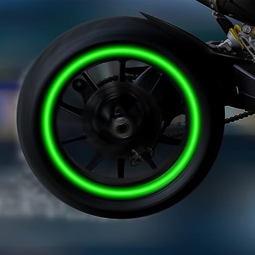 Miniatura 6 de 16 calcomanías reflectantes para llanta de rueda de 17 a 19 pulgadas, calcomanías decorativas para llantas de automóvil, calcomanías impermeables de