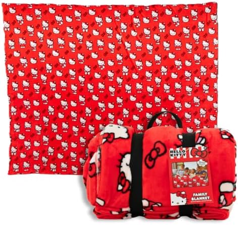 Franco Hello Kitty Bedding Super Cozy Oversized Family Size Blank...