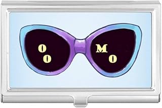 Colorized Illustration Pattern Sun Glasses Business Card Holder Case Pocket Box Wallet